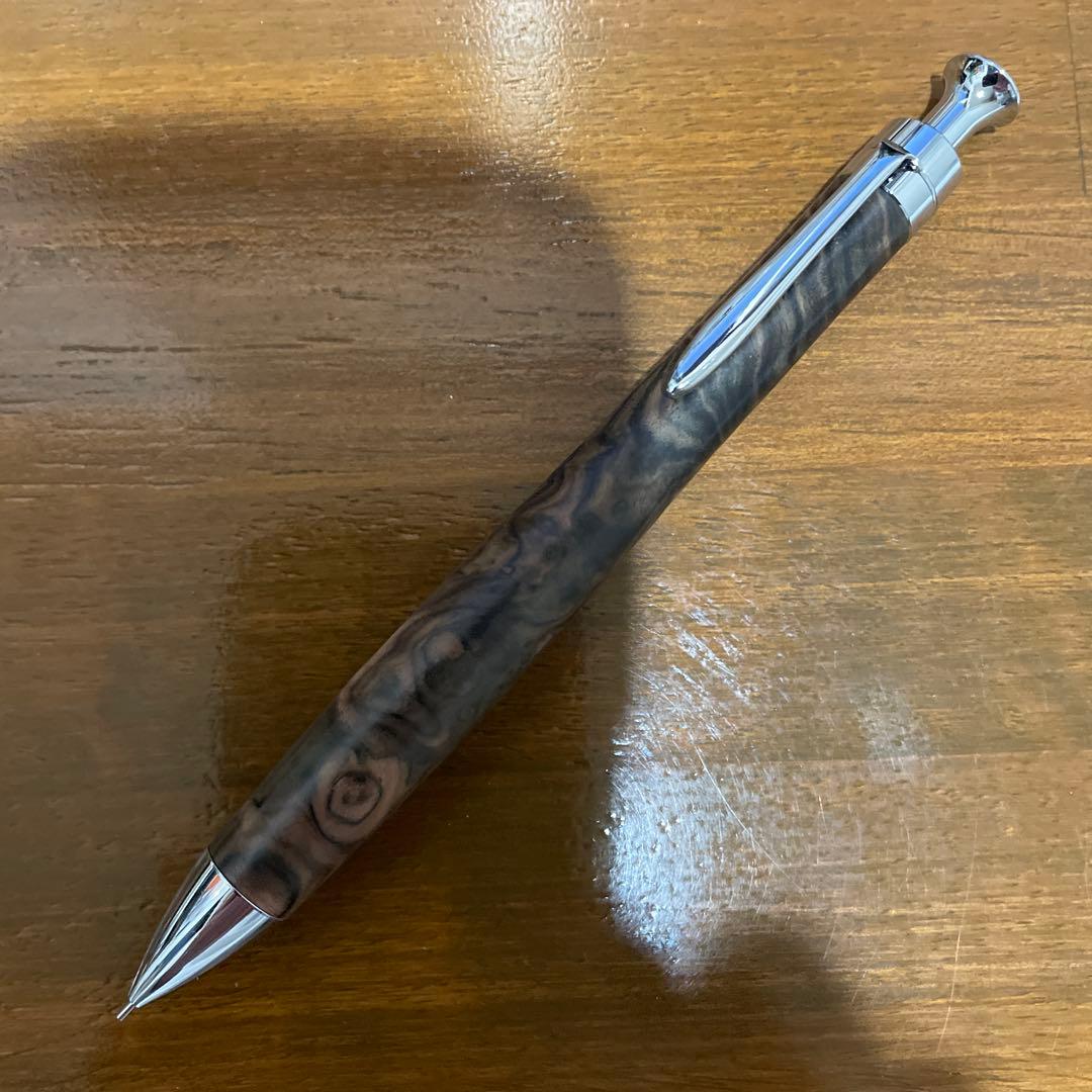 極上黒柿　黒檀　ペンシル　2本セット　検索用　野原工芸　ボナン