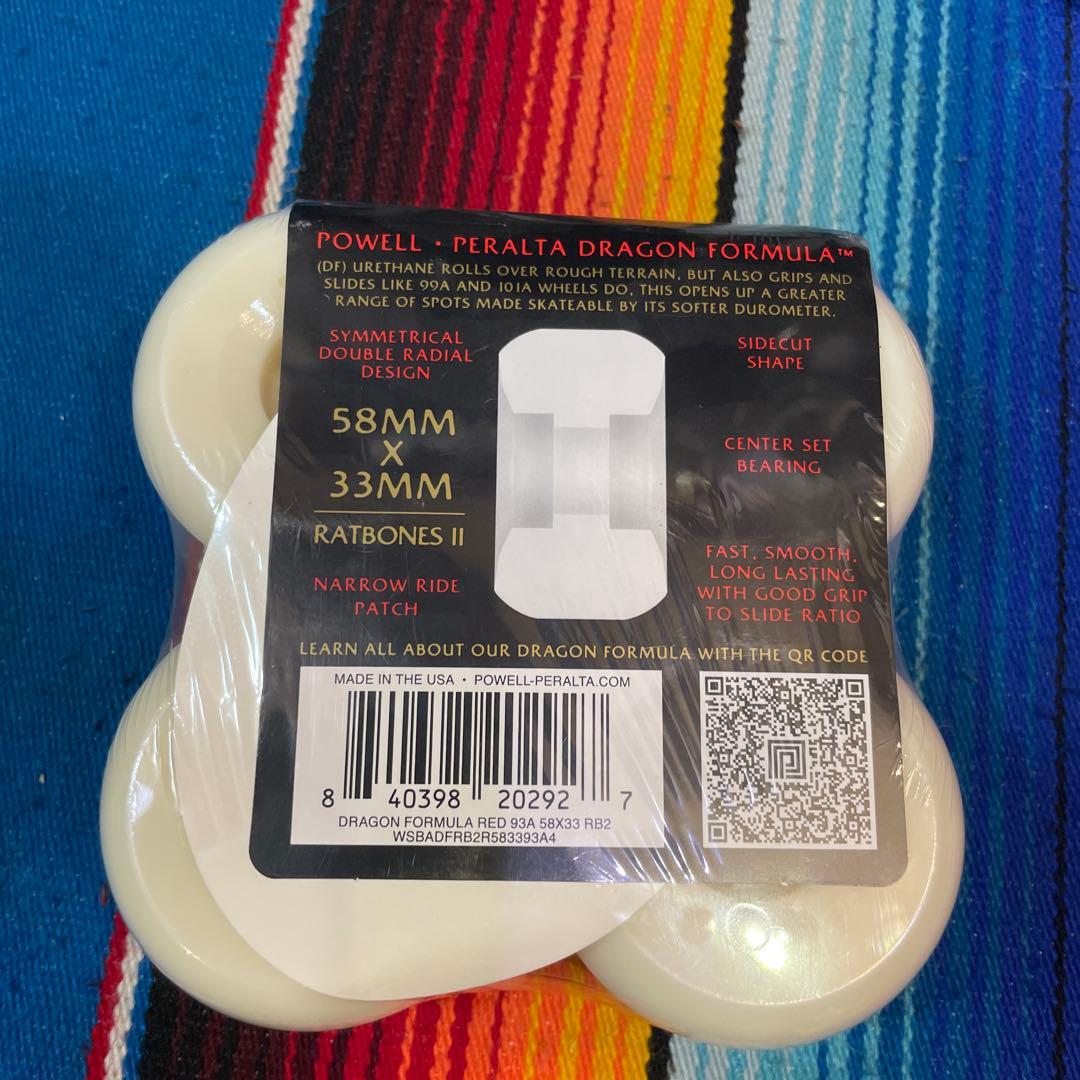 スケートボード Powell Peralta Ratbones II 58mm 93A