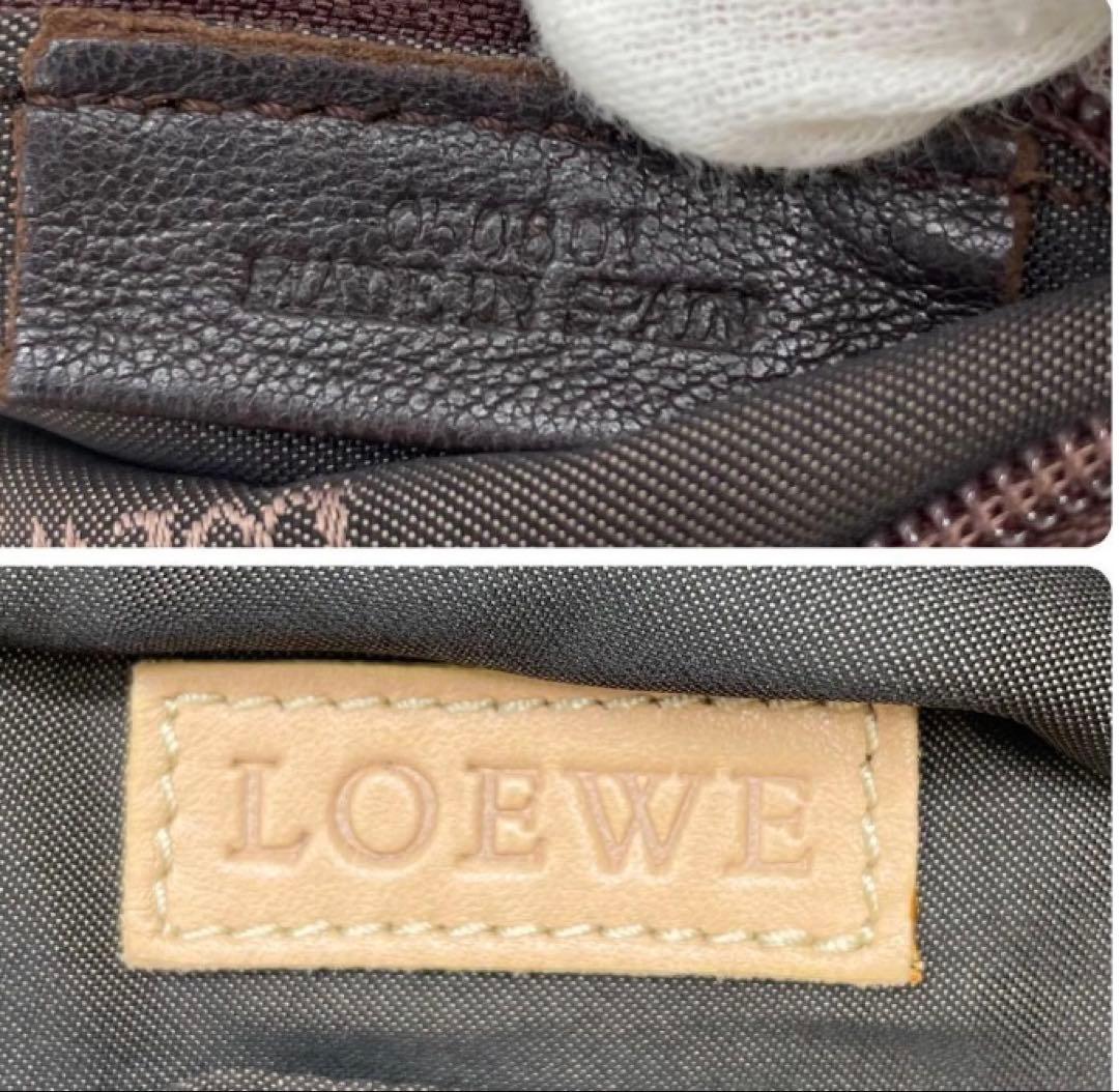 ゆな LOEWE ナッパアイレ イエローとベージュのバッグ 限定カラー