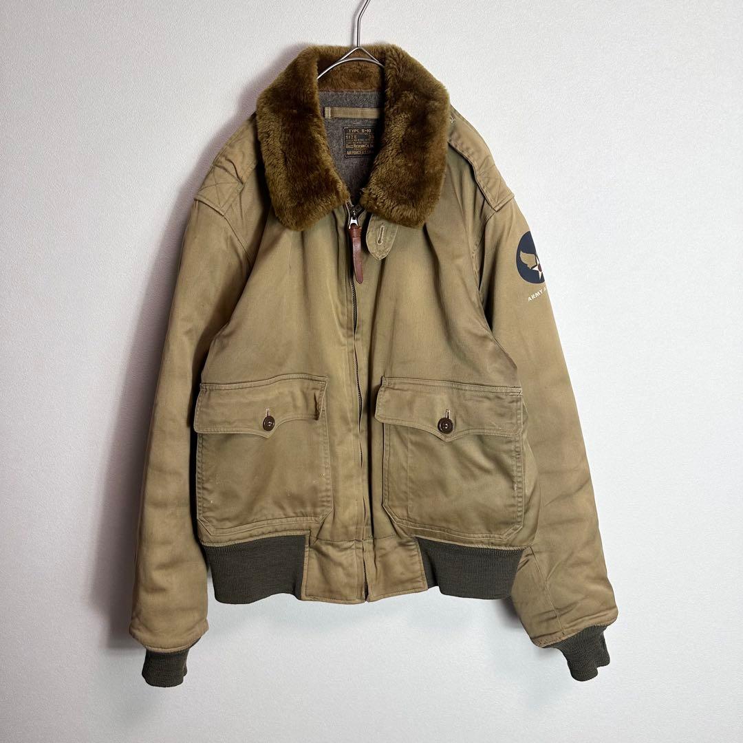 バズリクソンズ　フライトジャケット　TYPE B-10 アルパカ　モヘヤ　M