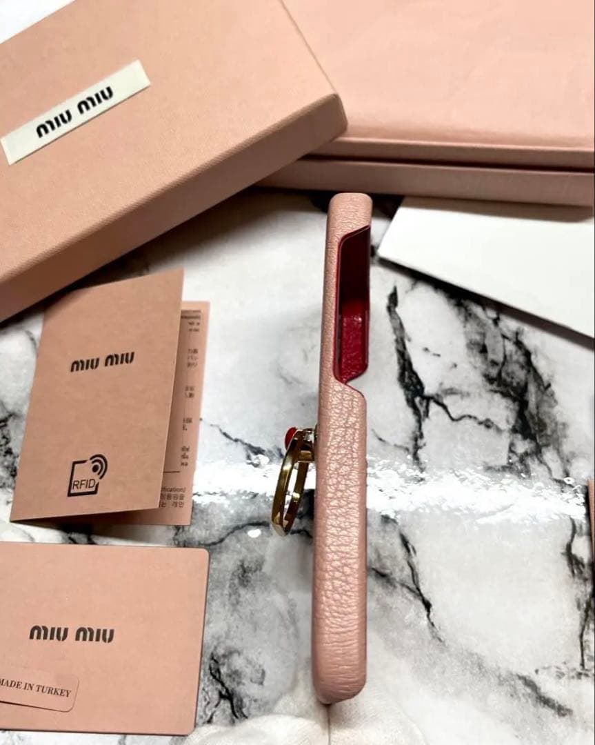 【新品未使用】miumiu iPhone12 mini ケース　スマホケース　1