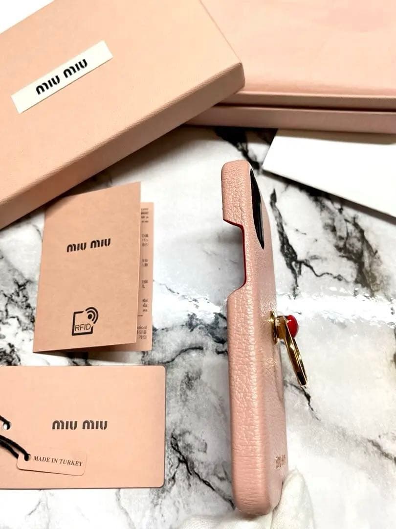 【新品未使用】miumiu iPhone12 mini ケース　スマホケース　1