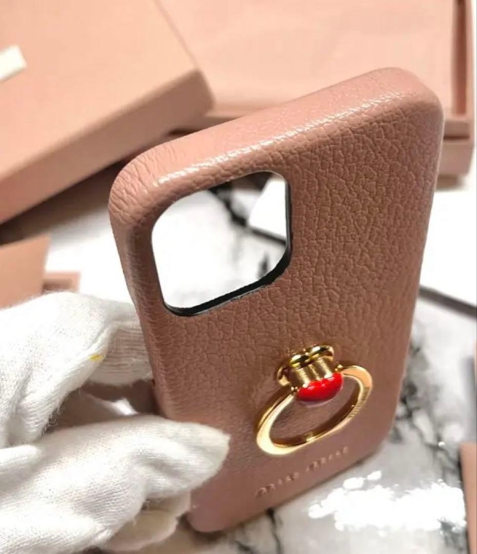 【新品未使用】miumiu iPhone12 mini ケース　スマホケース　1