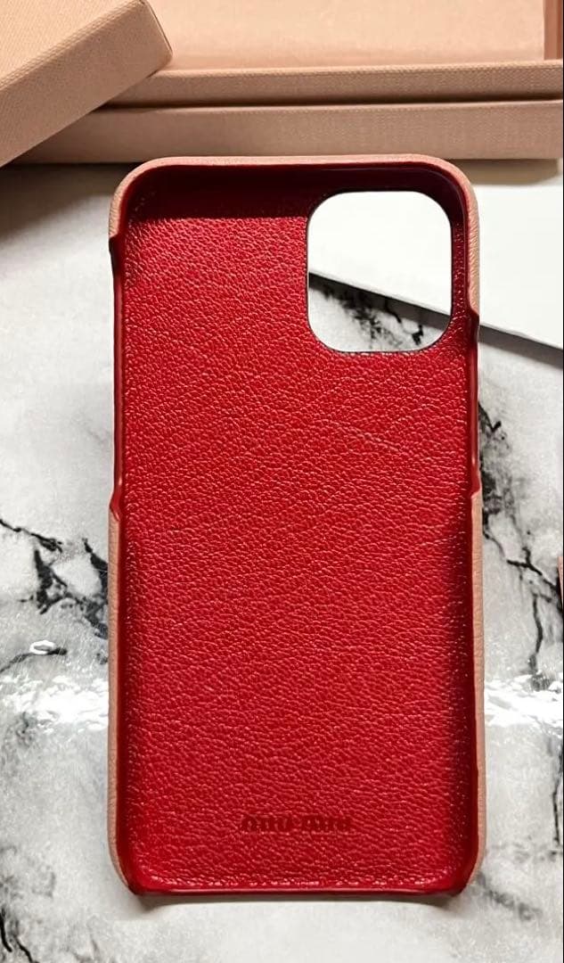 【新品未使用】miumiu iPhone12 mini ケース　スマホケース　1