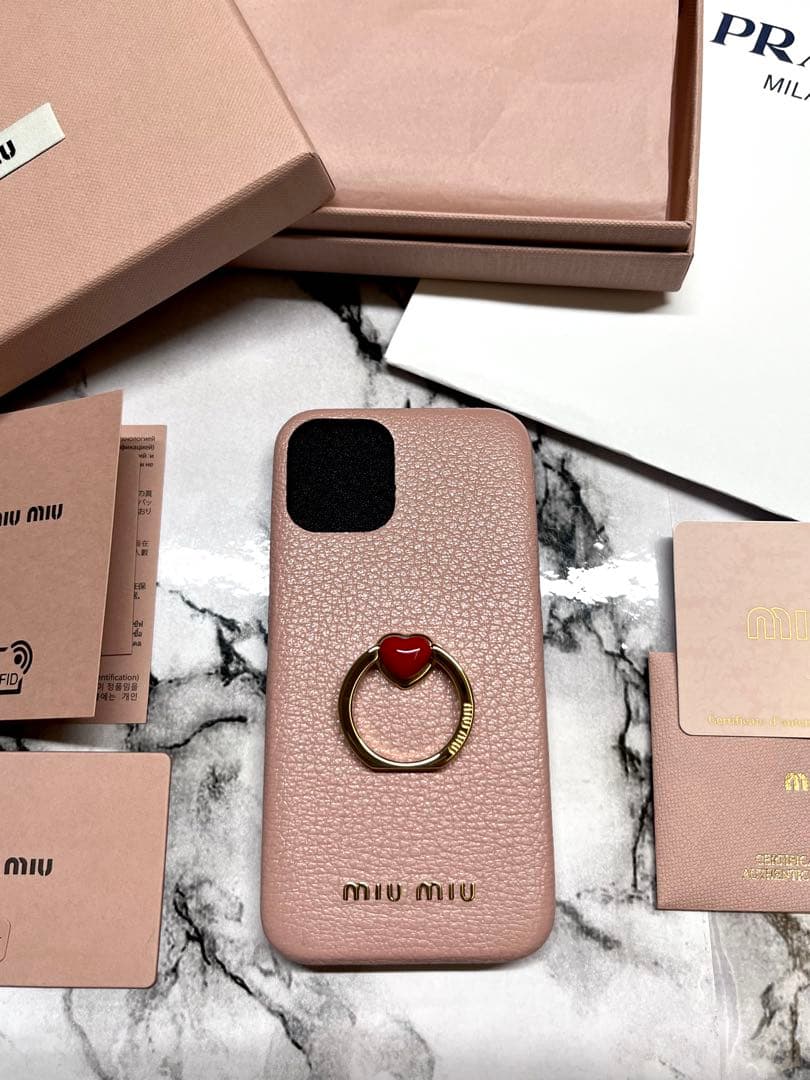 【新品未使用】miumiu iPhone12 mini ケース　スマホケース　1