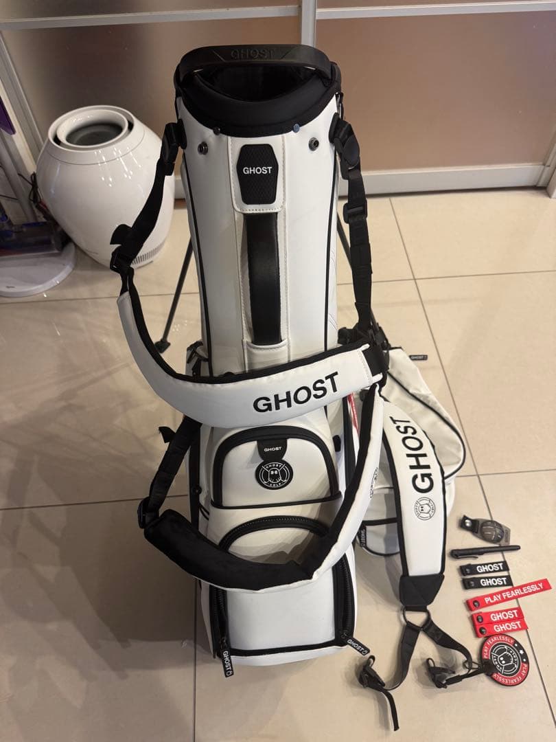 美品GHOST GOLF キャディバッグ 7分割 11インチ ゴースト