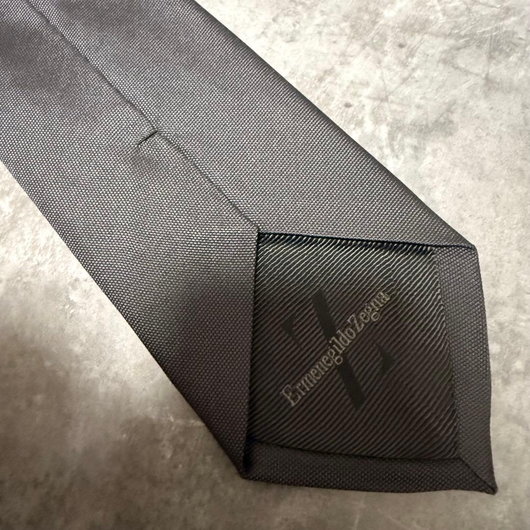 【✨極美品✨】Ermenegildo Zegna ネクタイ ソリッド 無地 希少
