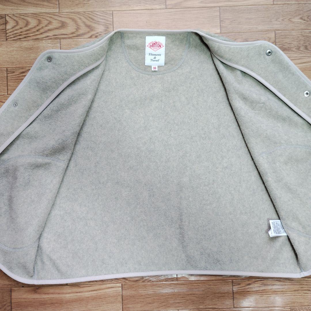 DANTON フリース カラーレスベスト　マーブル　38