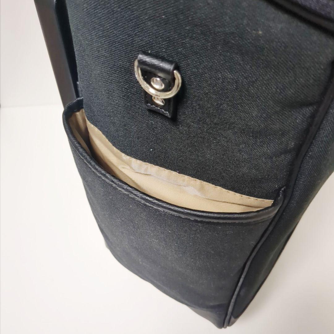 【良品】SWANYスワニー キャリーバッグカート座面付き4輪ブラック黒　機内持ち