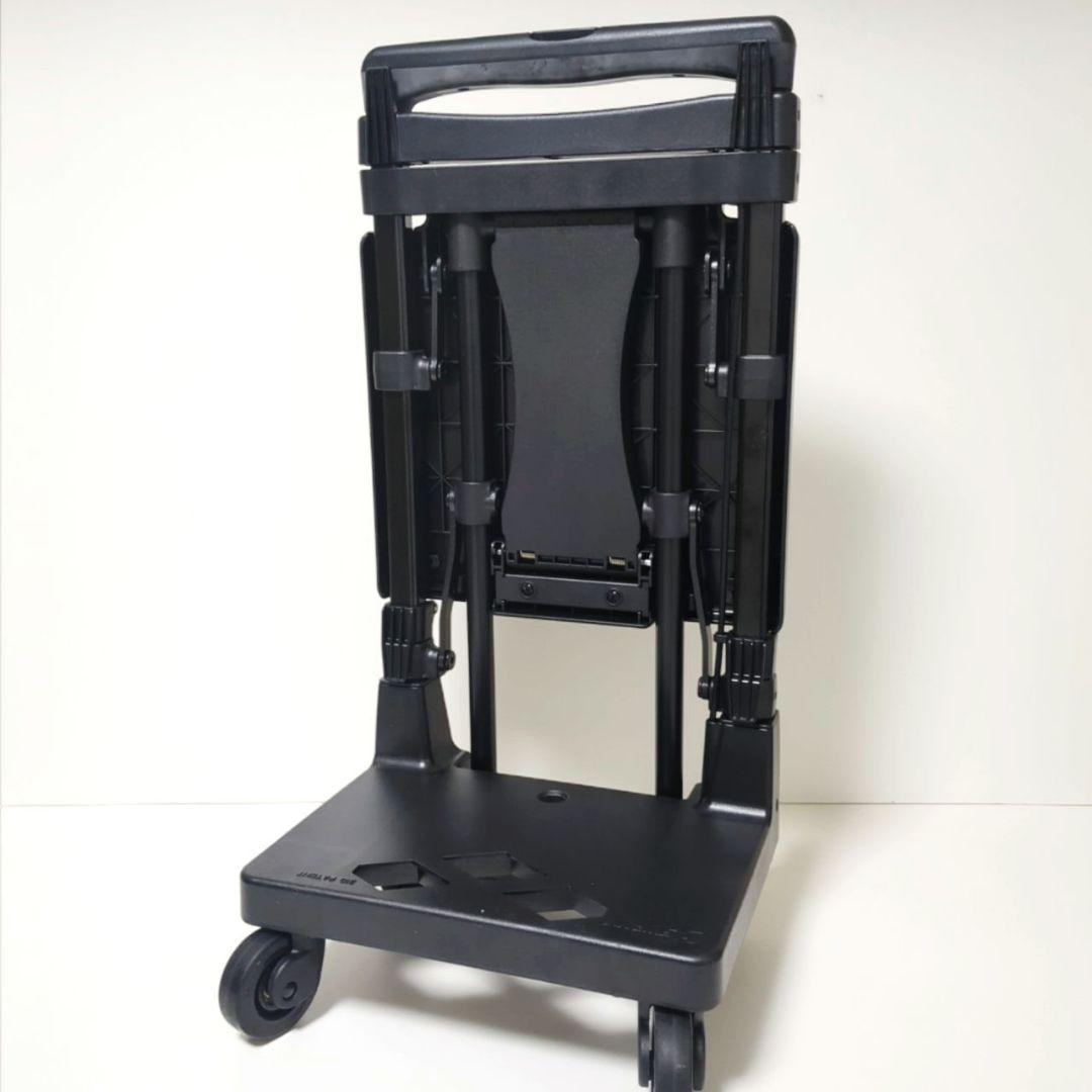 【良品】SWANYスワニー キャリーバッグカート座面付き4輪ブラック黒　機内持ち