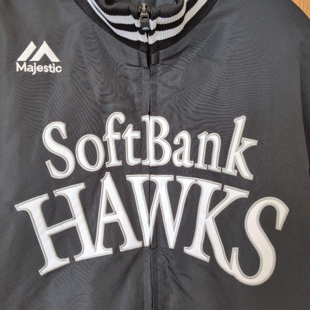 SoftBank HAWKS ジャケット Majestic ブラック　サイズL