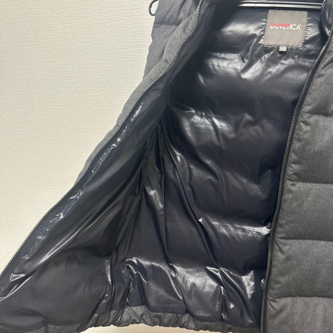 DUVETICA フード付きダウンベスト サイズ40 グレー