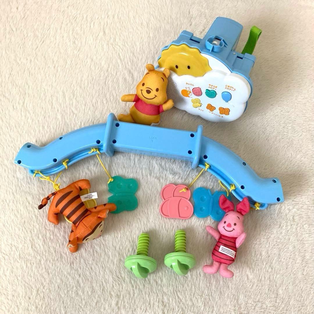 極美品　くまのプーさん えらべる回転 6WAYジムにへんしんメリー