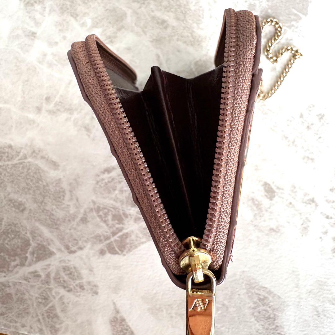 現行品☆極美品☆ATAO アタオ ベル キーケース ミニ財布 セピアボルドー　革