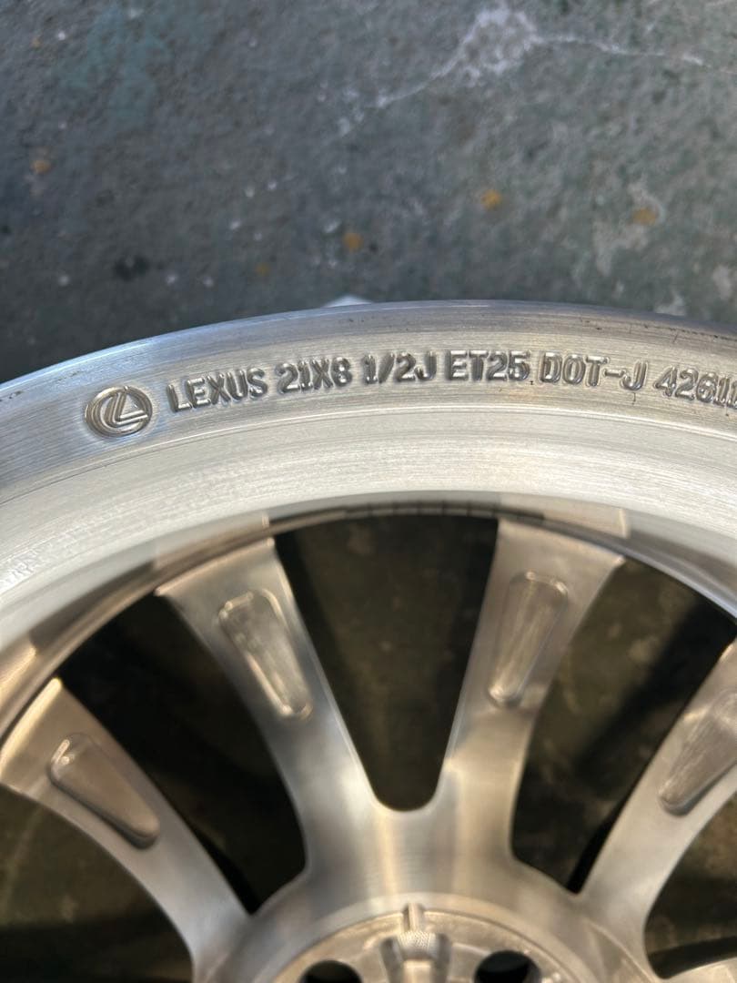 LC500純正アルミ21×8.5J 2本21×9.5J 2本ET25PCD120