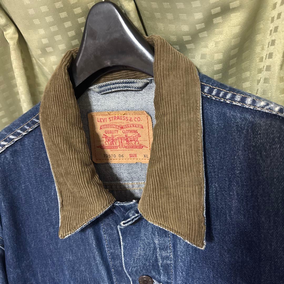 Levis 70570-06 リーバイス　コーデュロイ襟　デニムジャケット