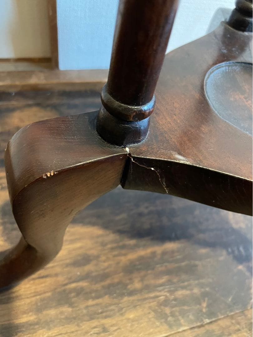 木製 アンティーク 花台 ウィッグスタンド アンティーク調 置き台 イギリス製