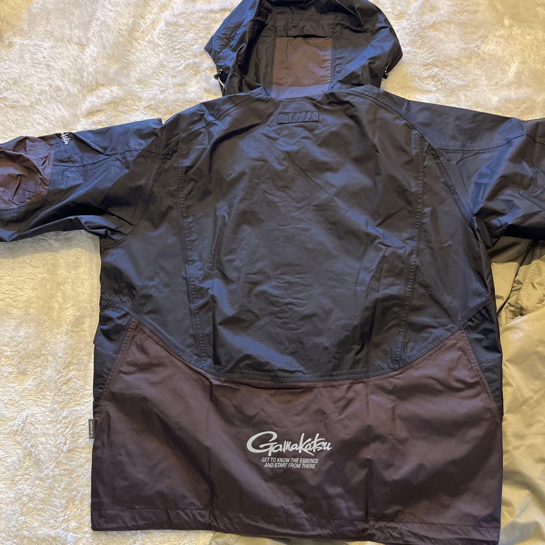 がまかつ ウィンドアップレインスーツ ブラウン LL Gamakatsu
