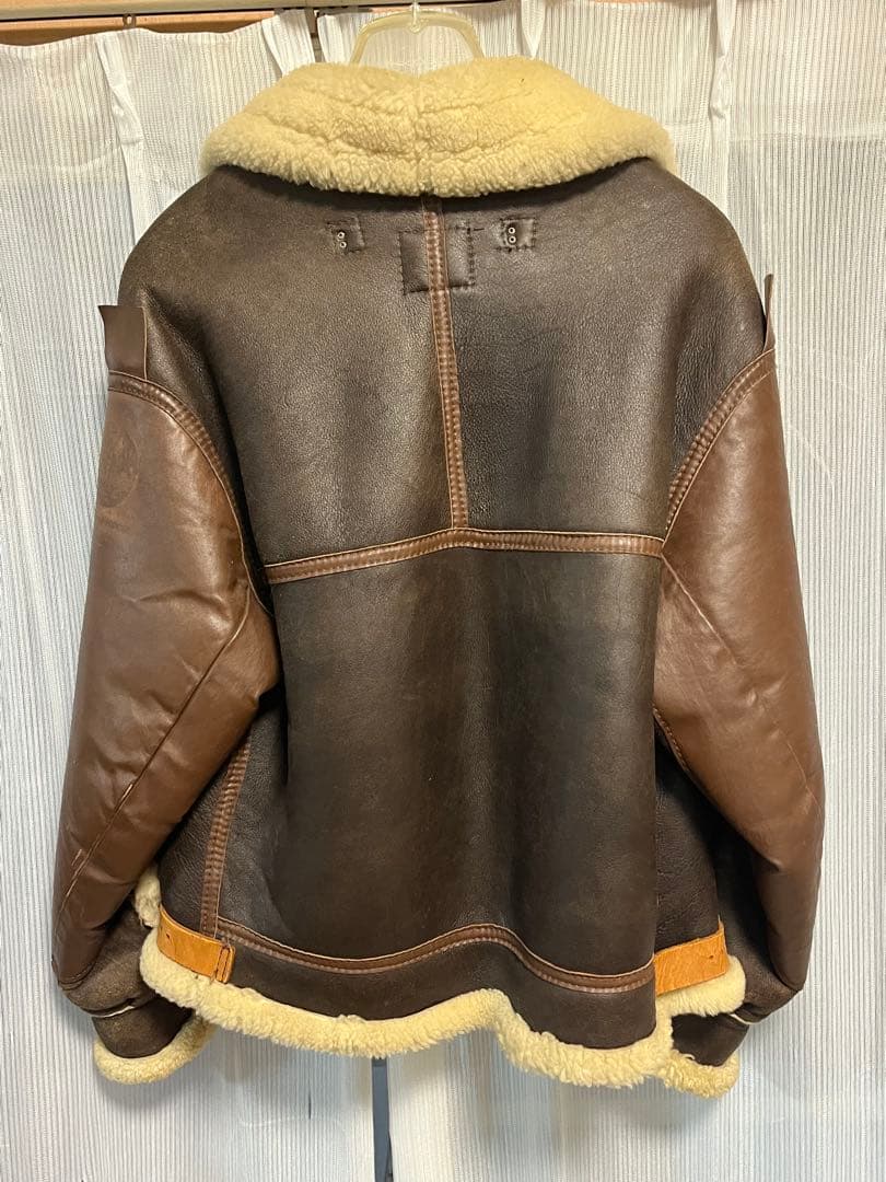 希少 USA INSIGNIA LEATHER WW2 TYPE B-3 44