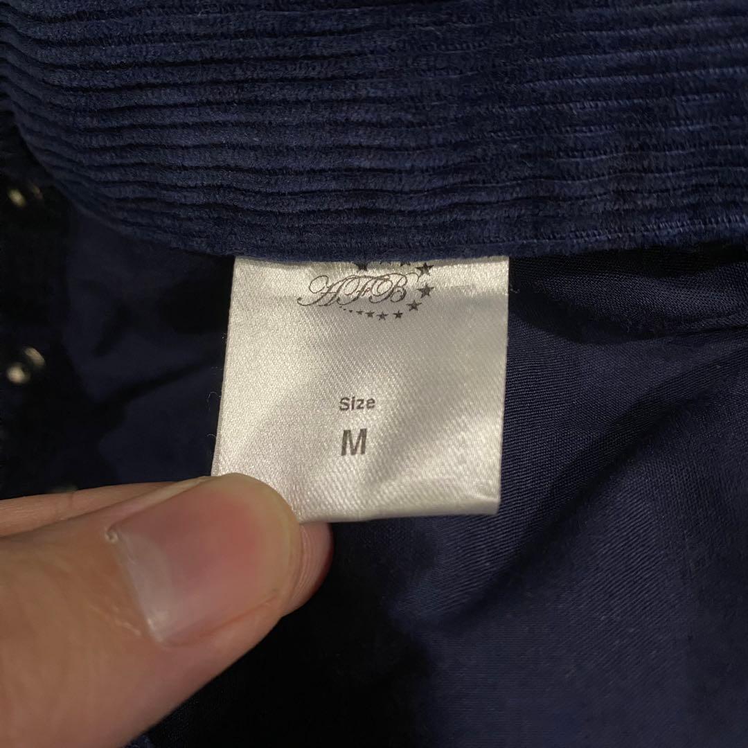 AFB スタッズ コーデュロイ フレアパンツ M