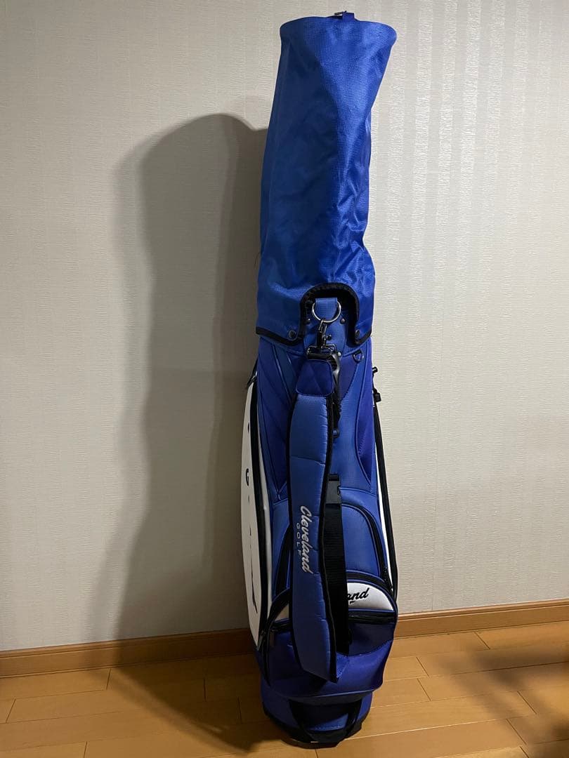 美品　Cleveland Golf キャディバッグ 青白