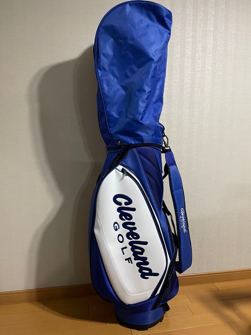 美品　Cleveland Golf キャディバッグ 青白