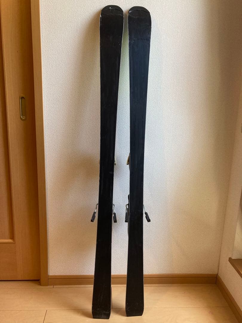 【140】Salomon SWS スキー 板 青/黄 ビンディング付き