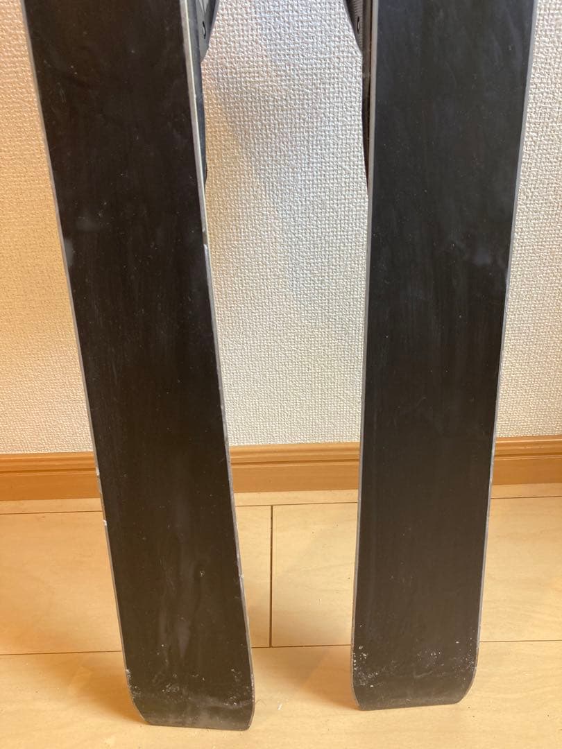 【140】Salomon SWS スキー 板 青/黄 ビンディング付き