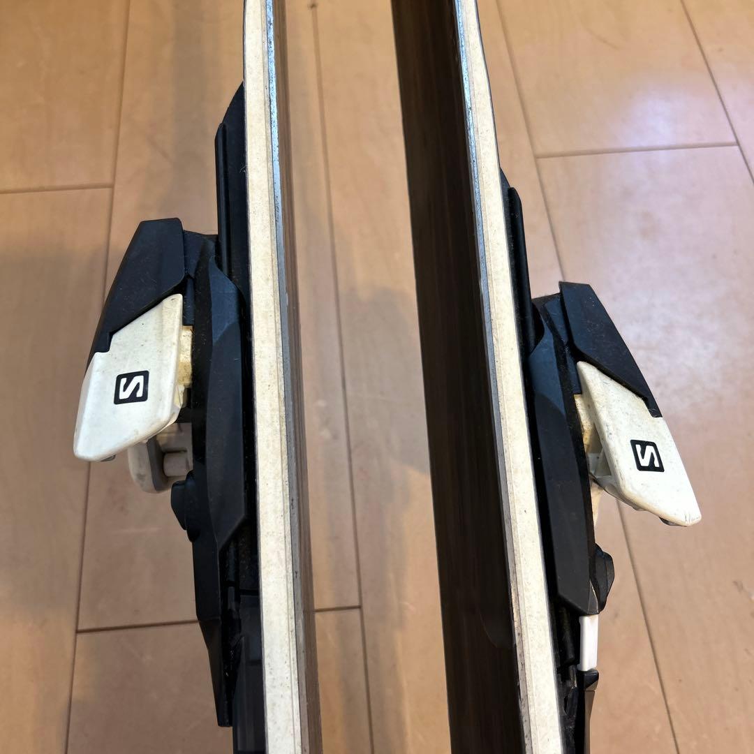 【140】Salomon SWS スキー 板 青/黄 ビンディング付き