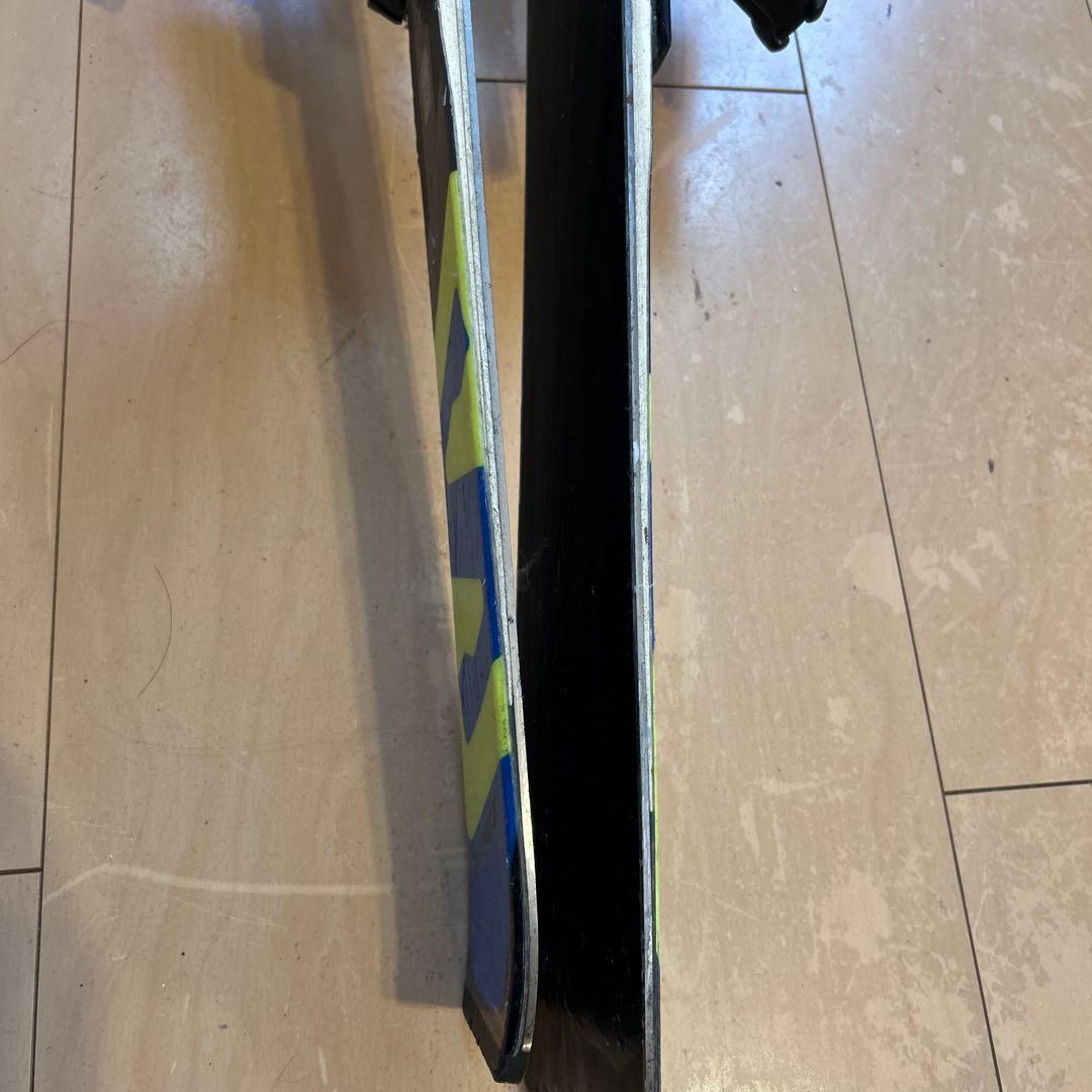 【140】Salomon SWS スキー 板 青/黄 ビンディング付き