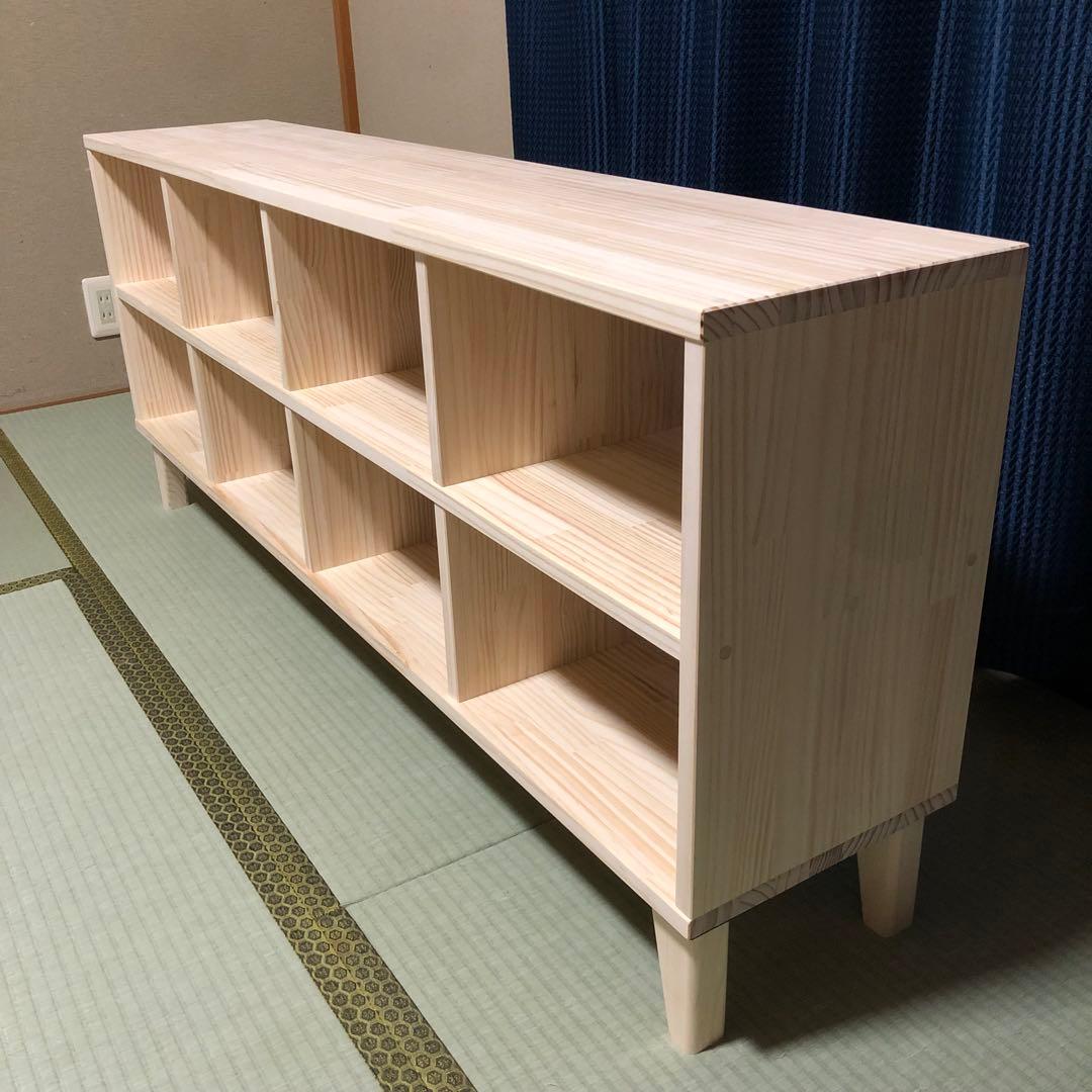 ハンドメイド　脚付き　格子棚　オーダー受け付けます