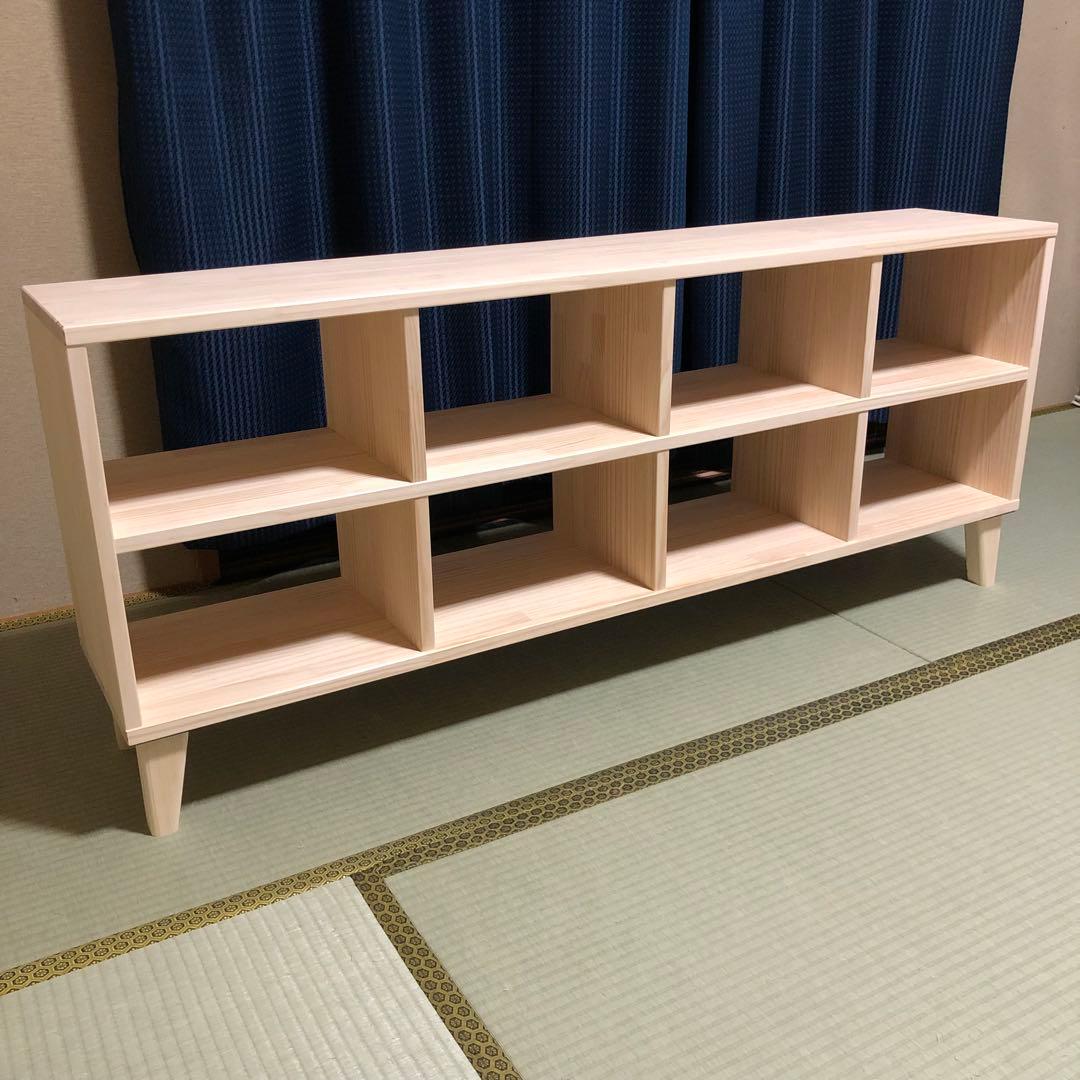 ハンドメイド　脚付き　格子棚　オーダー受け付けます