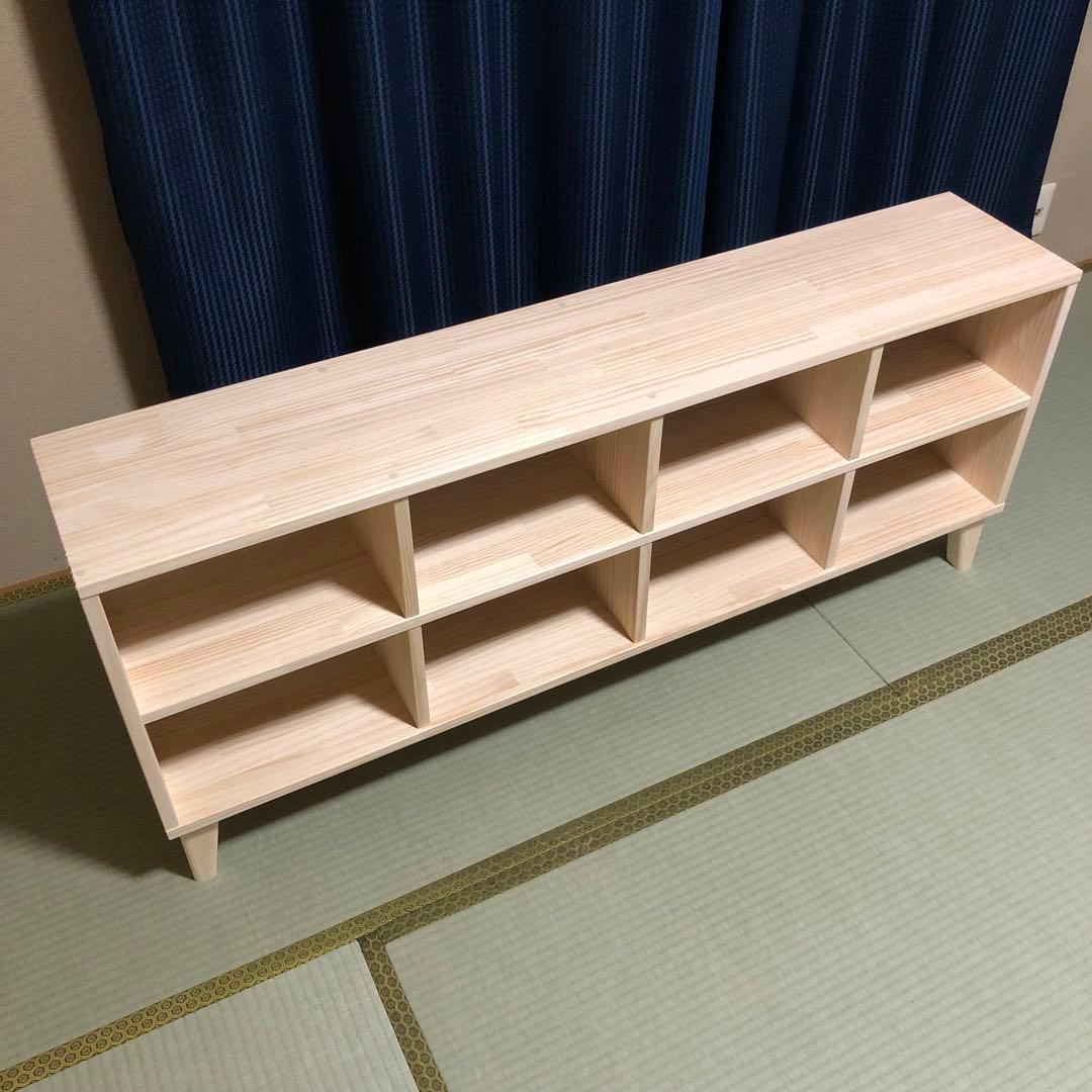 ハンドメイド　脚付き　格子棚　オーダー受け付けます