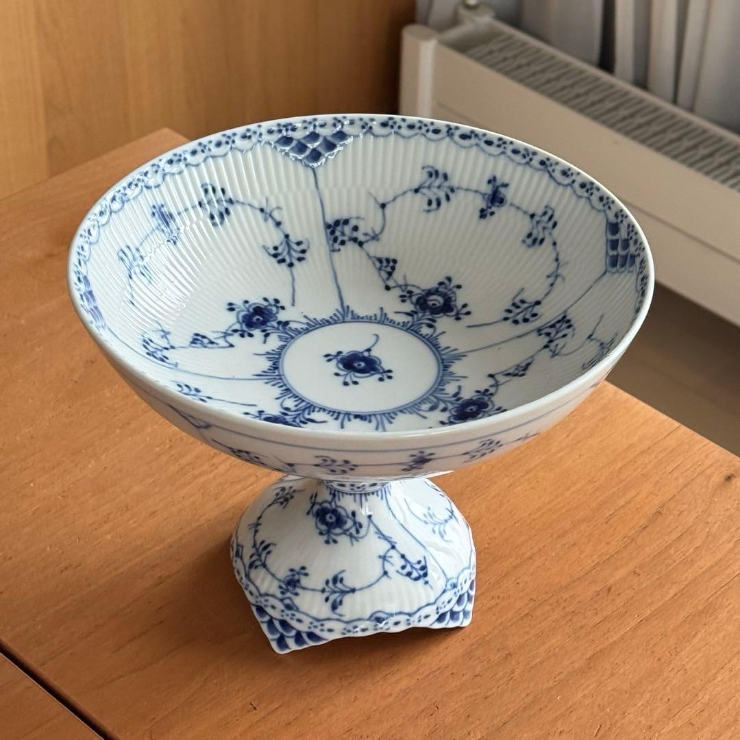 [極希少特A/1月9日〆切]ロイヤルコペンハーゲン フルレース　脚付コンポート