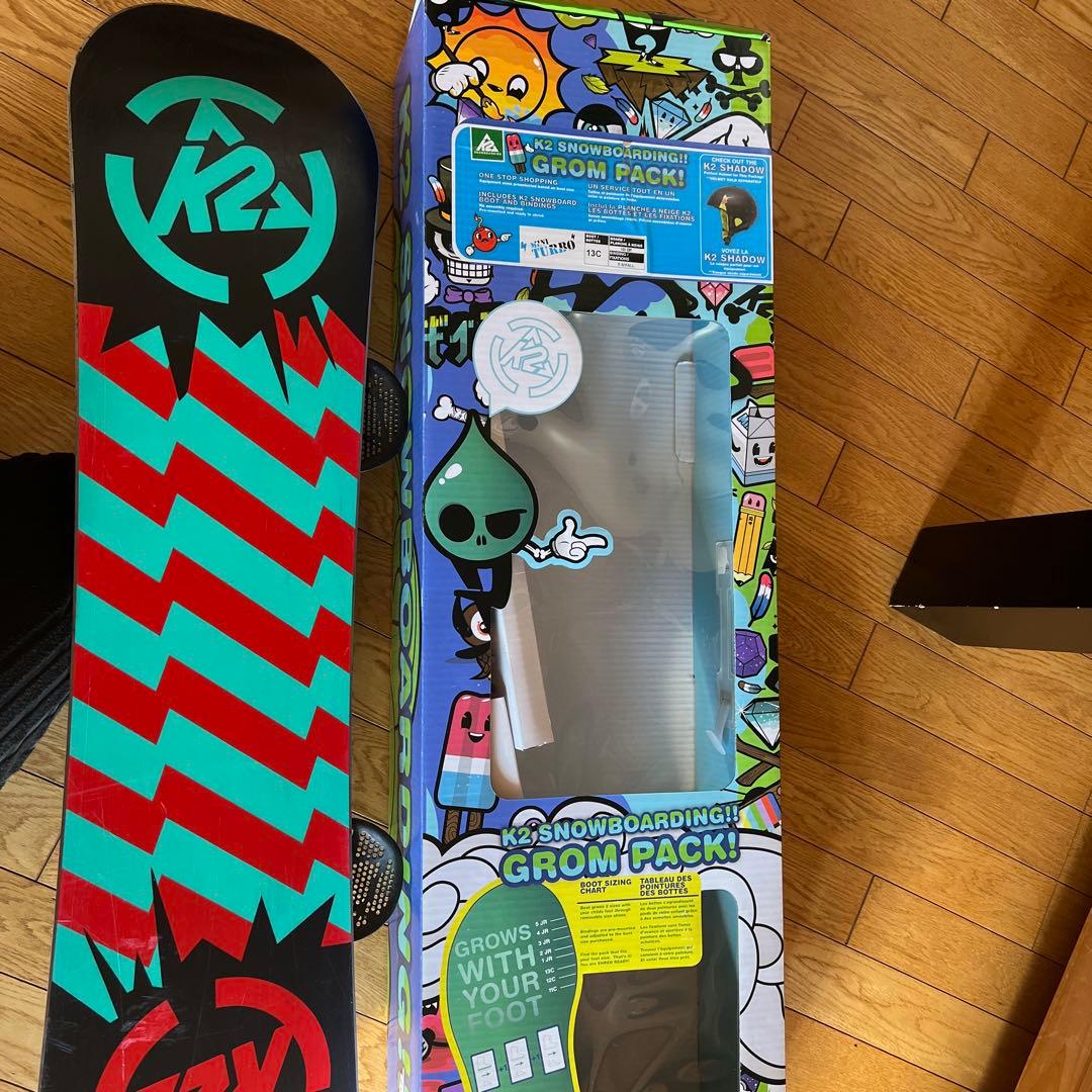 K2 スノーボードセット 100cm 板、バインディング、ブーツ