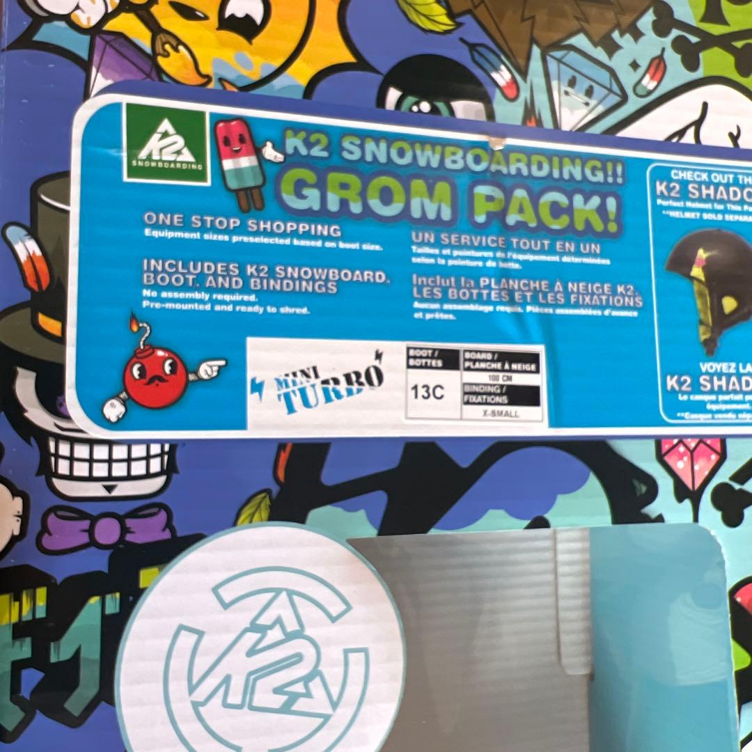 K2 スノーボードセット 100cm 板、バインディング、ブーツ