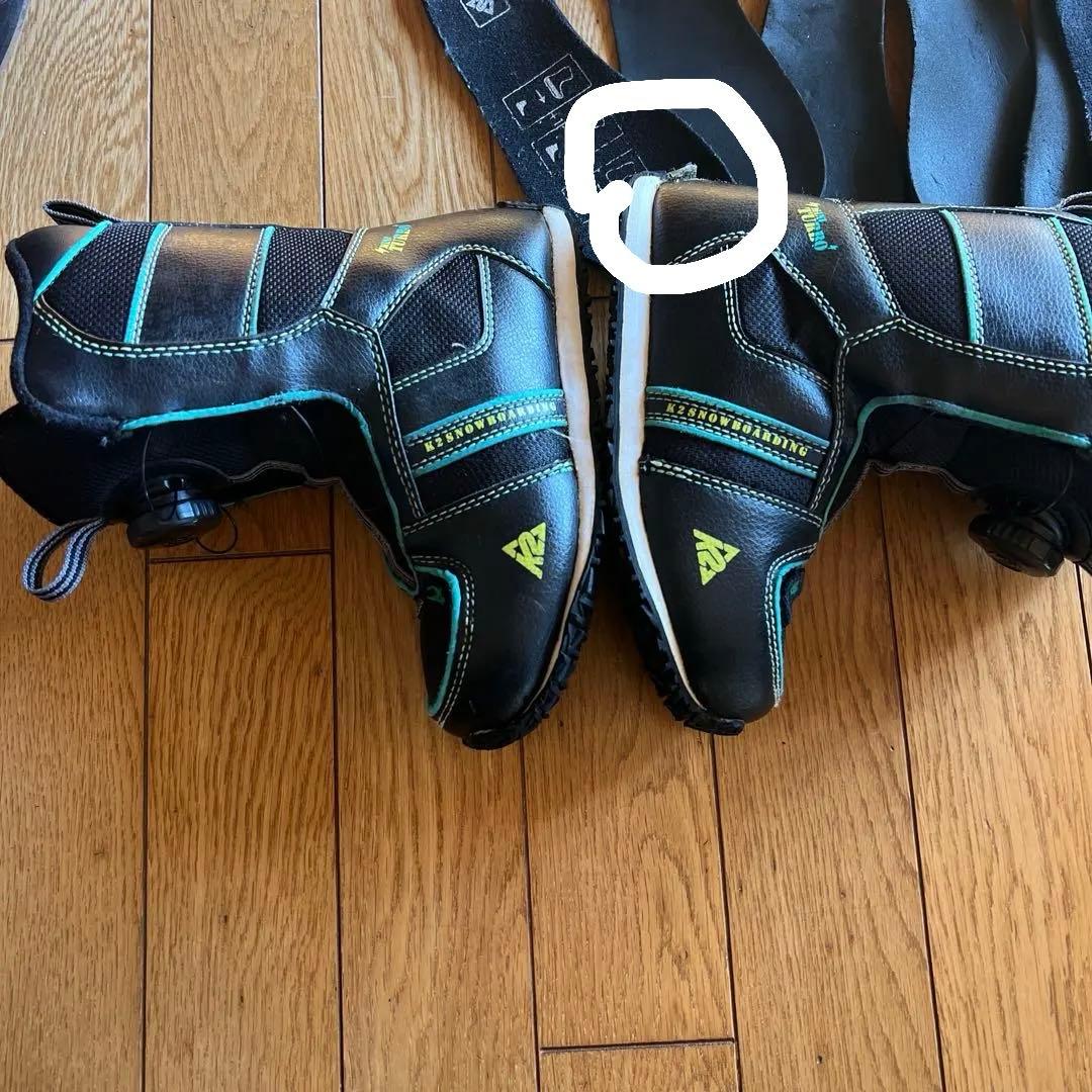 K2 スノーボードセット 100cm 板、バインディング、ブーツ