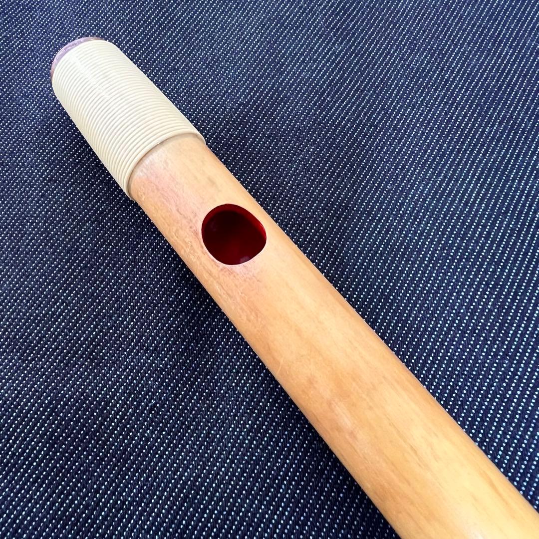 篠笛 阿波踊り 6本調子 （B♭ドレミ調）みさと笛 神下先生 天地籐巻