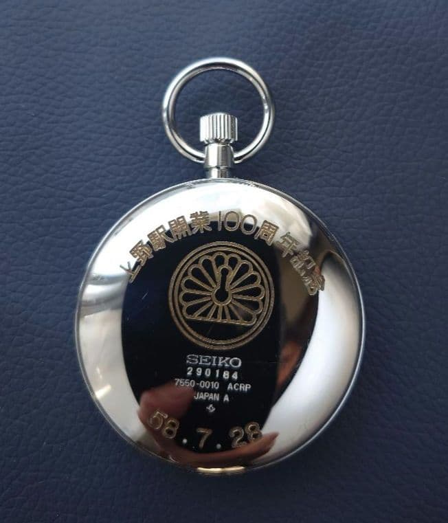 第*”様 【稼働】上野駅開業100周年 刻印あり セイコー SEIKO 鉄道時計