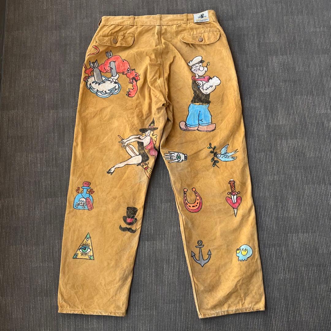 【貴重】60s ブラックシープ メモリアル ハンティングパンツ ハンドペイント