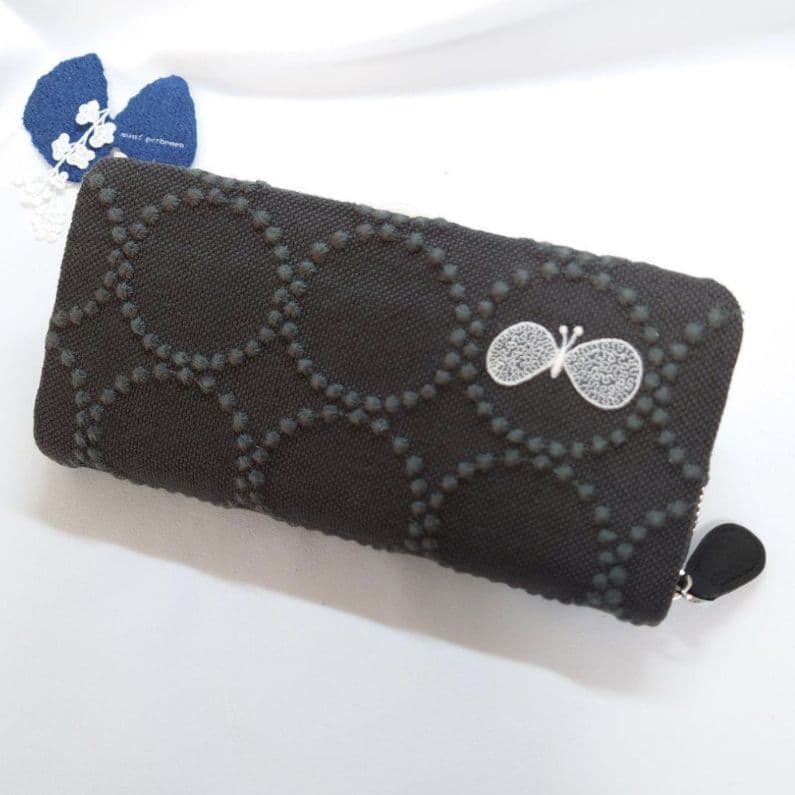 6/7*8 スヌーピー。様オーダー 本革ギャルソン長財布 ミナペルホネン