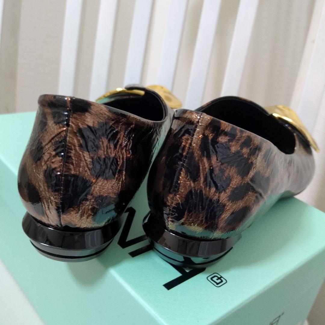 新品♥MANA レオパード柄 フラットシューズ 38