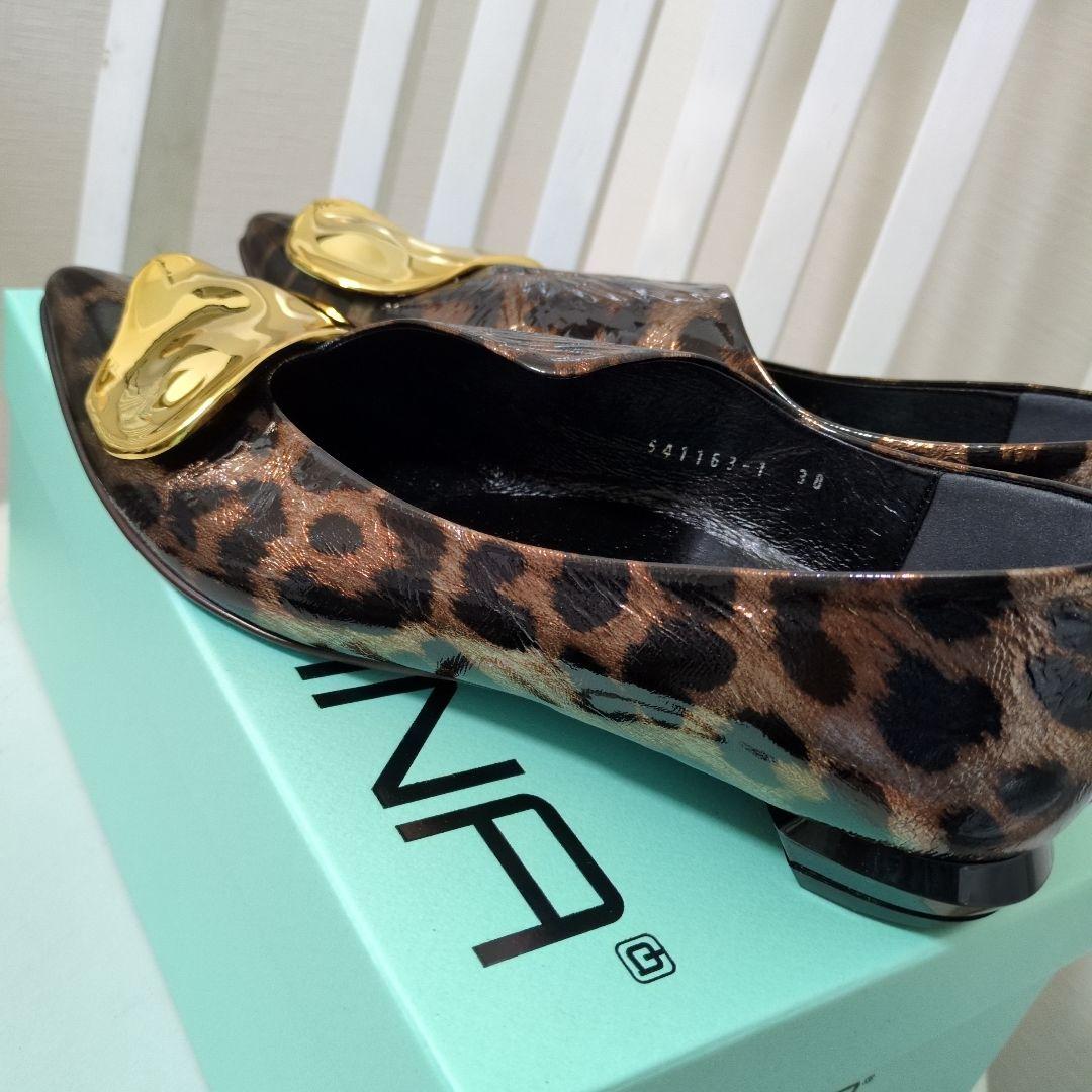 新品♥MANA レオパード柄 フラットシューズ 38