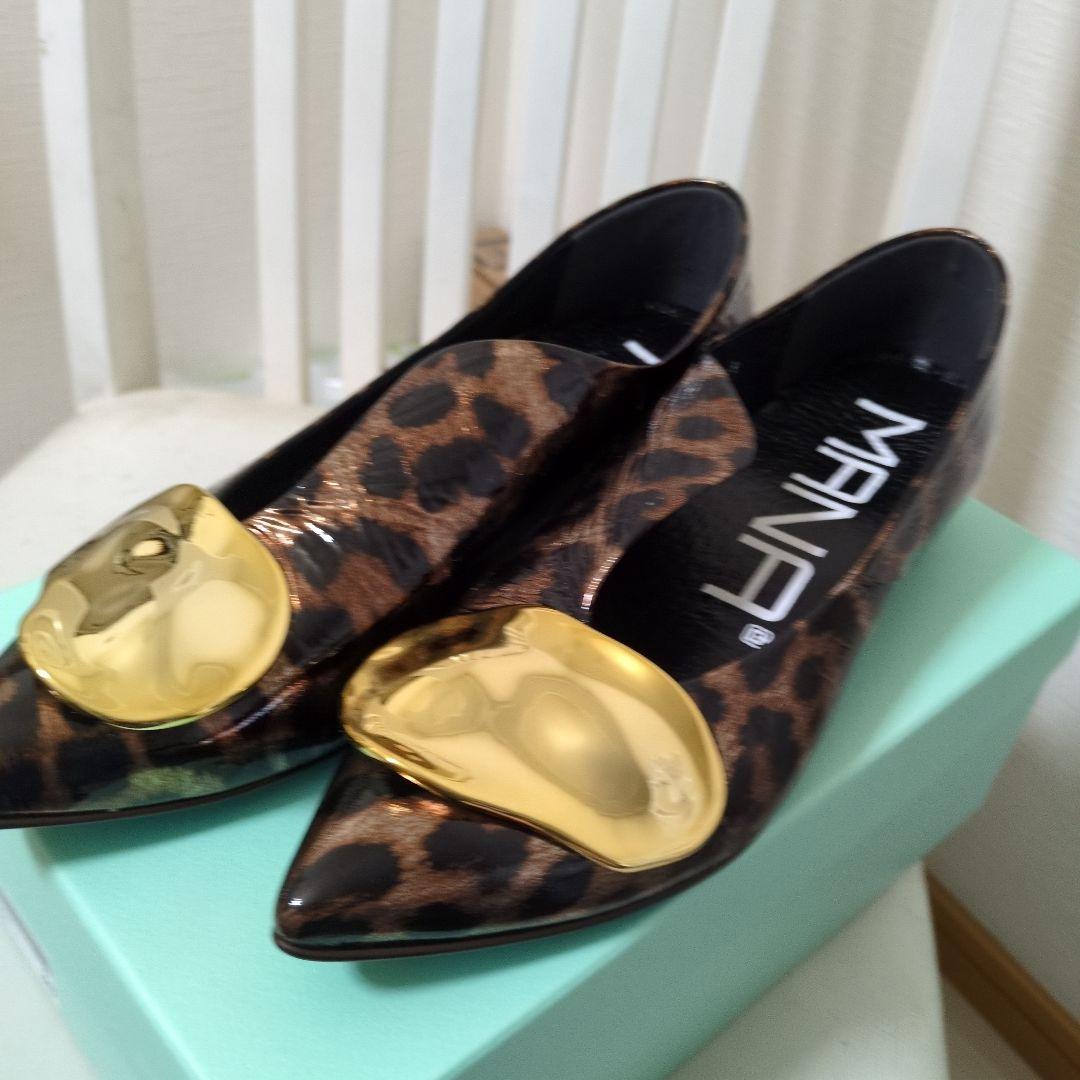新品♥MANA レオパード柄 フラットシューズ 38