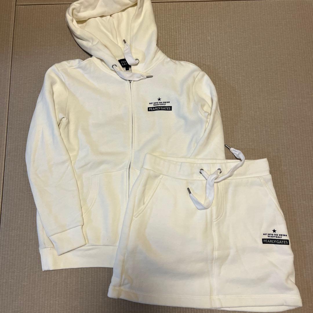 PEARLY GATES パーリーゲイツ星に願いをセットアップ　パーカースカート