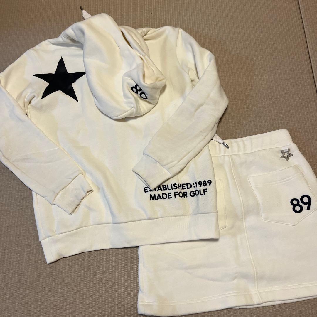 PEARLY GATES パーリーゲイツ星に願いをセットアップ　パーカースカート