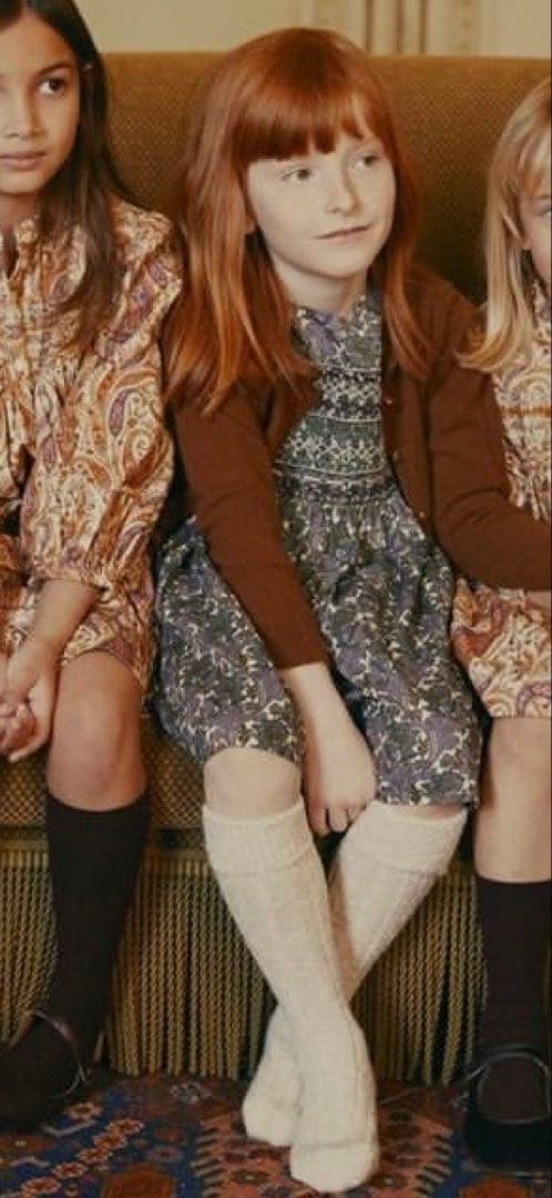 ボンポワン　ドゥセス　半袖スモッキングワンピース 10ans