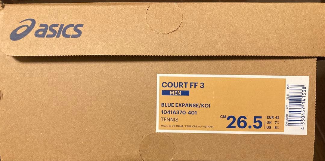 新品 asics アシックス コート FF3 オールコート用 26.5cm