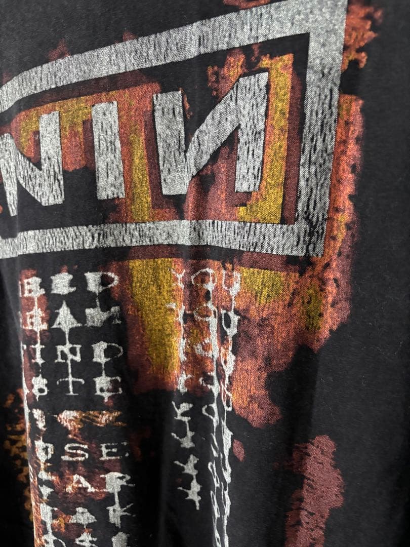 nine inch nails ナインインチネイルズ ヴィンテージ加工 ロンT