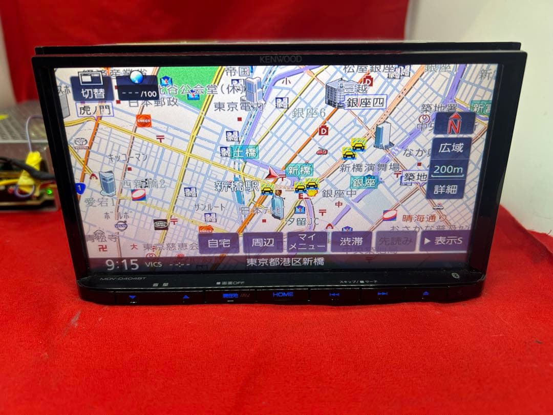 ⭐︎美品⭐︎KENWOOD 2024春地図MDV-D404BT 新品バックカメラ付き